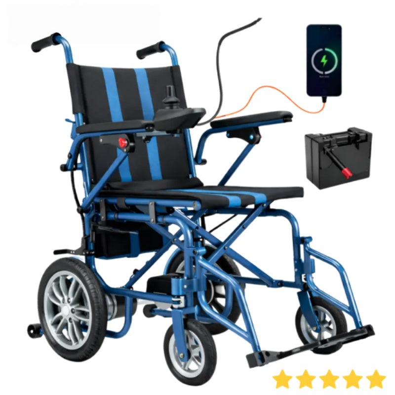 Electric Wheelchair for Adults, 360W Dual Motor with 15-Mile Range