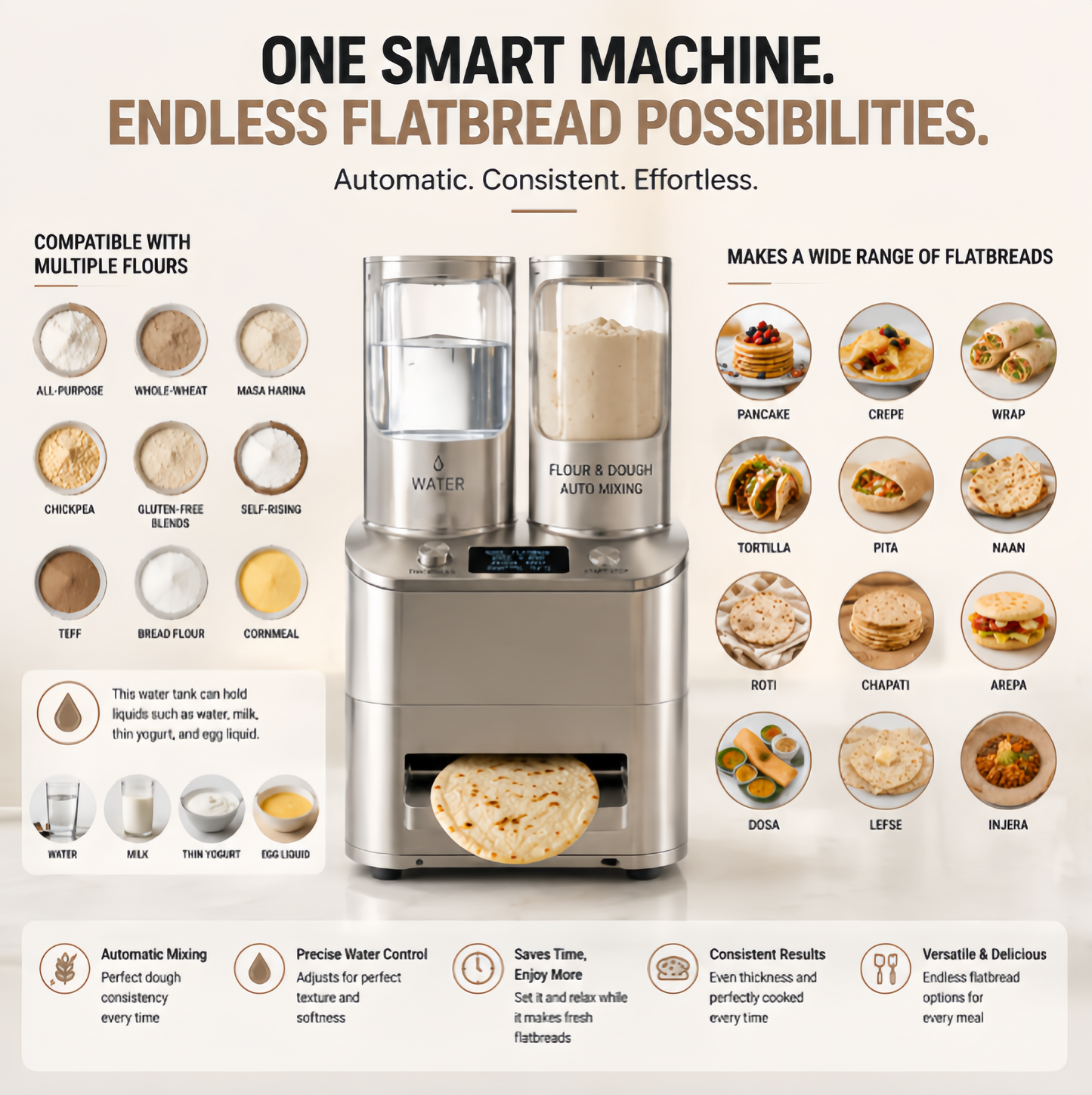 Automatic Smart Pancake Griddle Machine