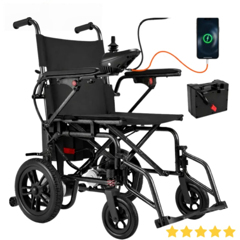 Electric Wheelchair for Adults, 360W Dual Motor with 15-Mile Range